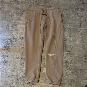 Brown Essential Cuffed Pants